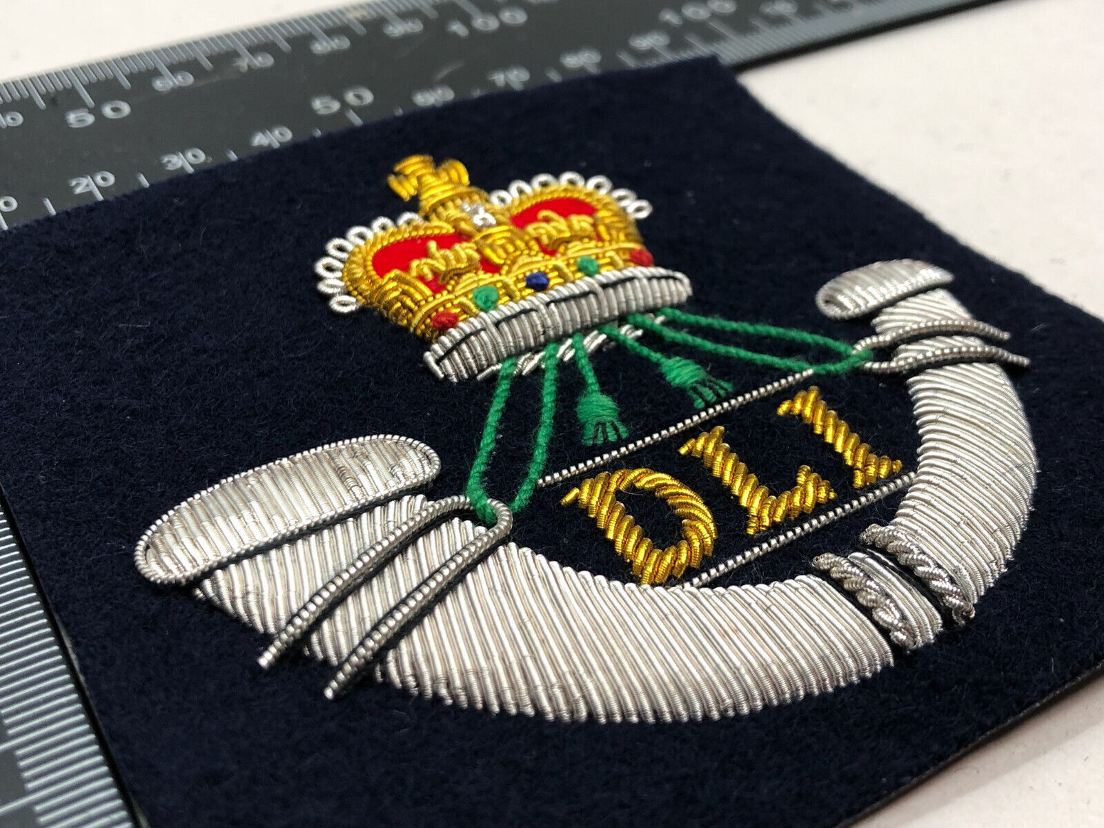 British Army Bullion Embroidered Blazer Badge - Durham Light Infantry - The Militaria Shop