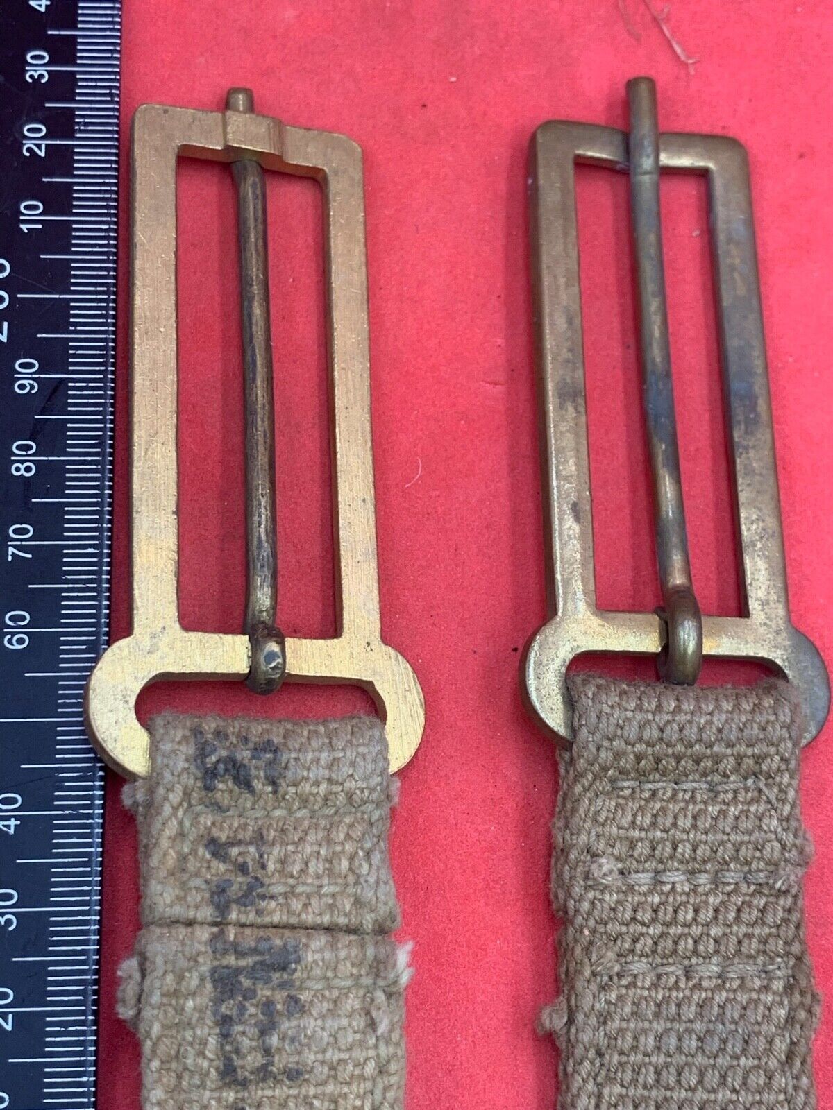 Original WW2 British Army 37 Pattern Brace Adaptor Pair - The Militaria Shop