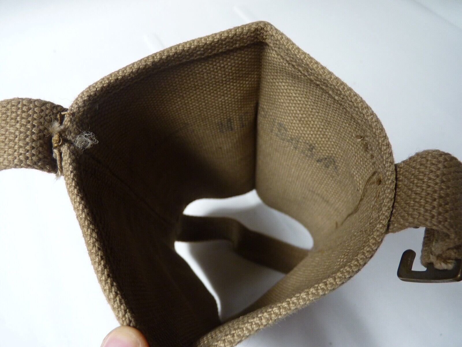 Original WW2 British Army Soldiers Water Bottle Carrier Harness - Dated 1943 - The Militaria Shop