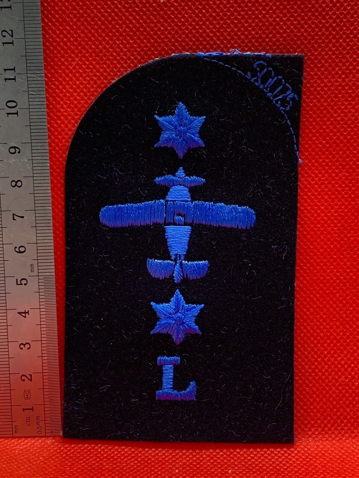 Unissued WOMEN'S ROYAL NAVY WRNs Trade Badge - L Electrician 2 Star - B5 - The Militaria Shop