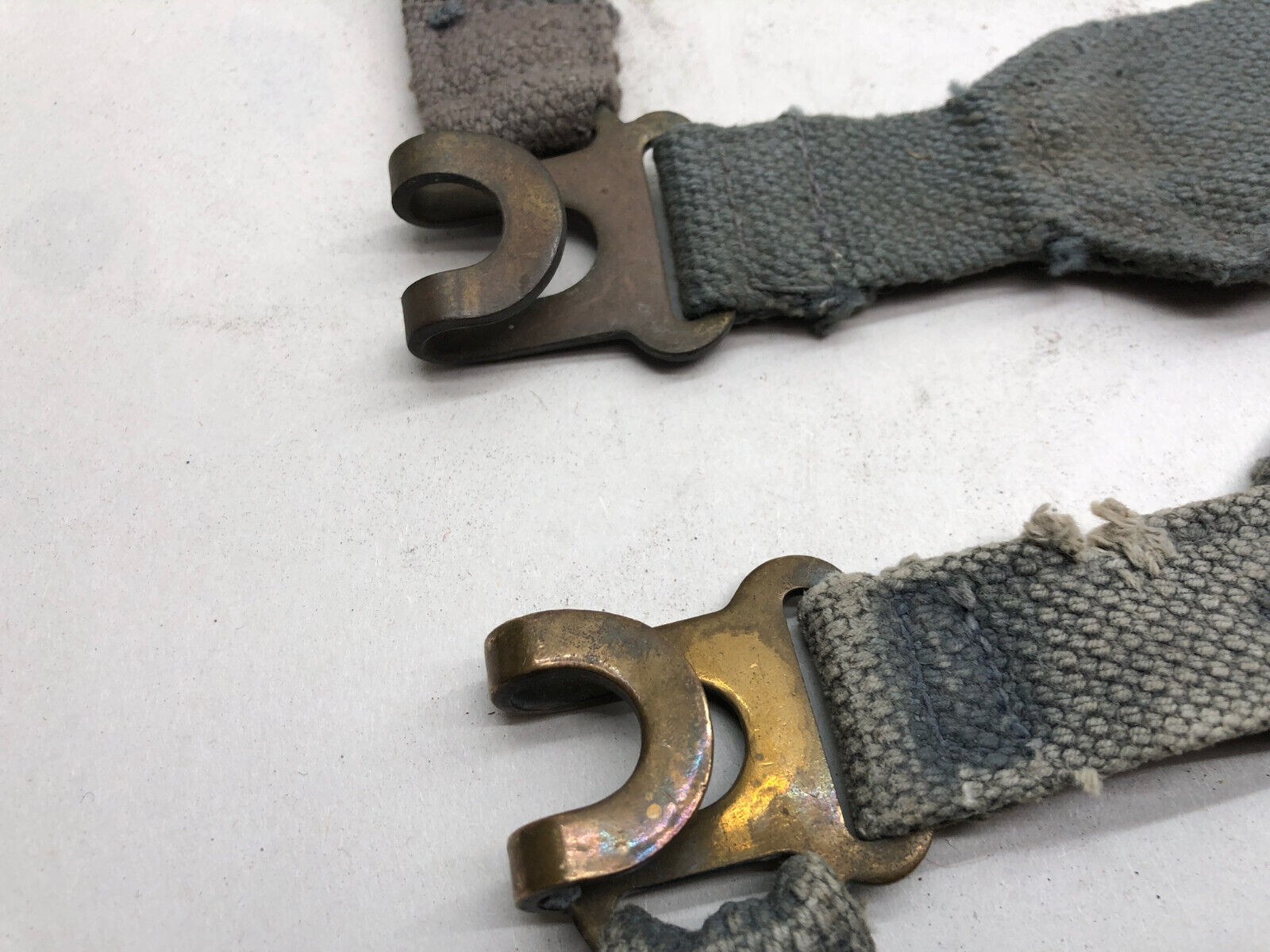 Original WW2 British Royal Air Force Blue 37 Pattern L Strap Set - The Militaria Shop