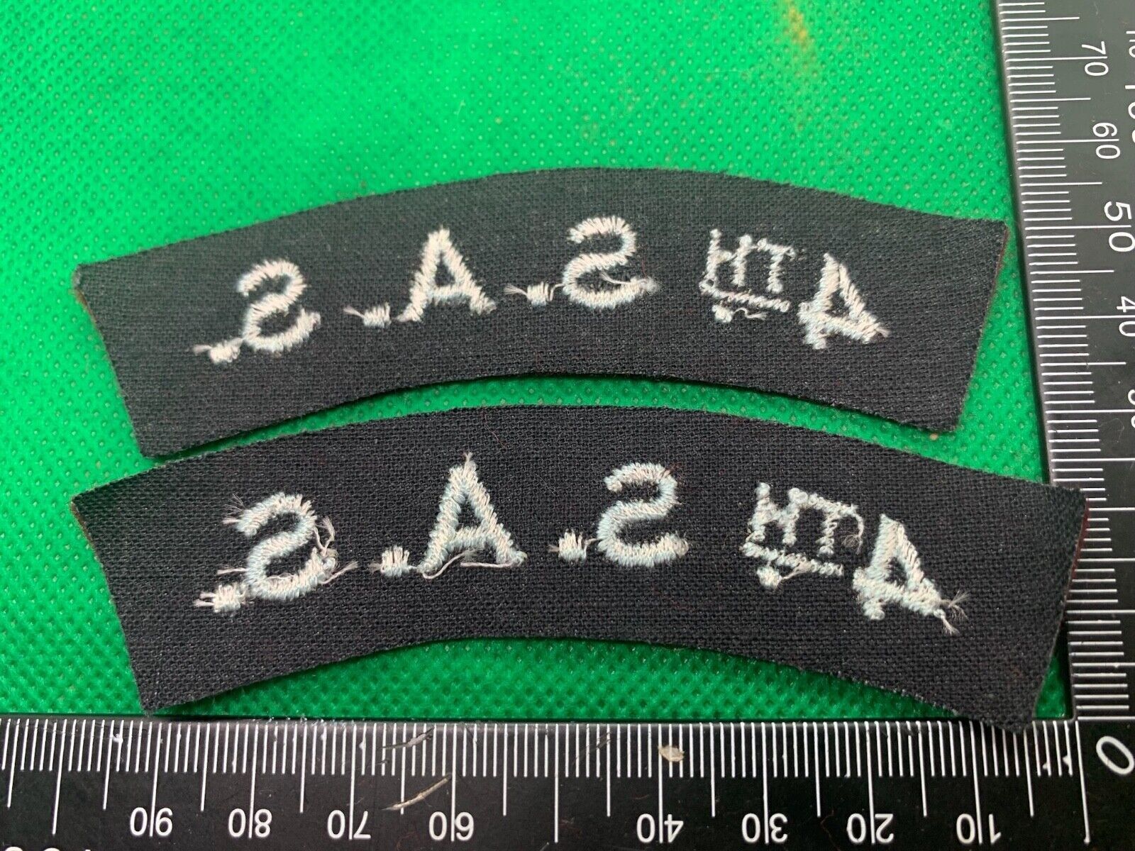 British Army 4th SAS Special Air Service Shoulder Title Pair - The Militaria Shop