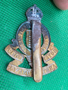 Original WW1 / WW2 British Army Royal Army Ordnance Corps Cap Badge - The Militaria Shop