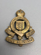 Original British Army WW2 RAOC Royal Army Ordnance Corps Cap Badge - The Militaria Shop