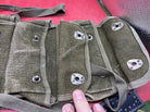 Original French Army Green 3 Pocket Grenade Carrier Webbing Pouch - The Militaria Shop