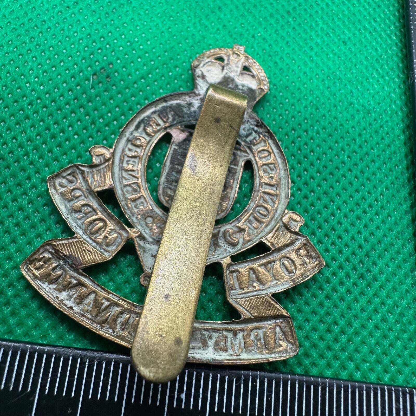 Original WW2 British Army Royal Army Ordnance Corps Cap Badge - The Militaria Shop