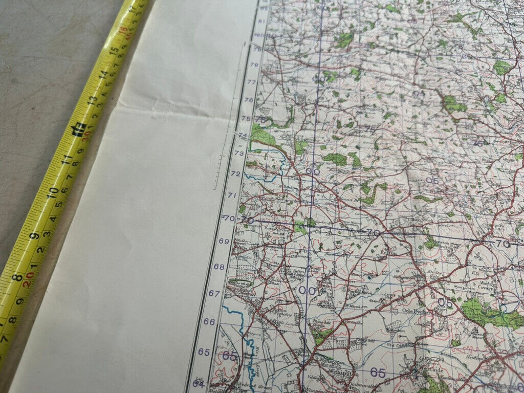 Original WW2 British Army OS Map of England - War Office - Worcester - The Militaria Shop