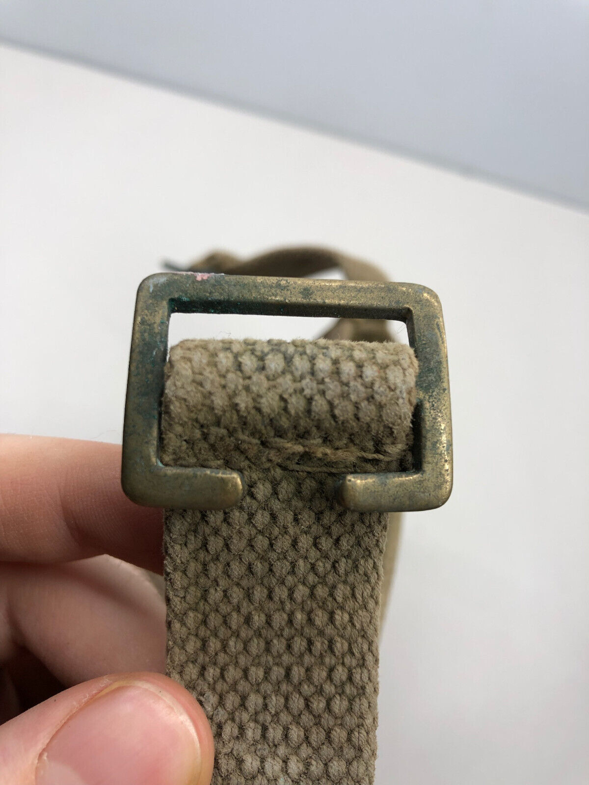 WW2 British Army 37 Pattern Webbing Water Bottle Carrier Harness - 1941 Dated - The Militaria Shop