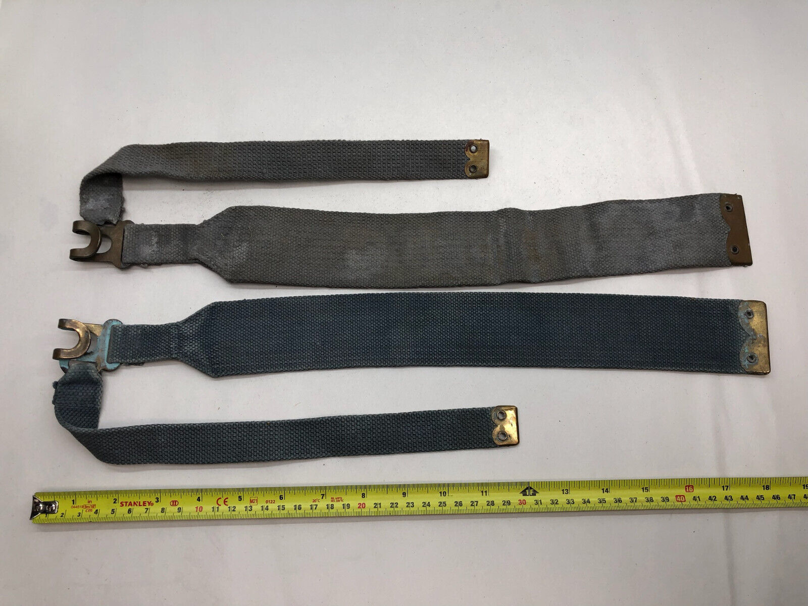 Original WW2 British Royal Air Force Blue 37 Pattern L Strap Set - The Militaria Shop