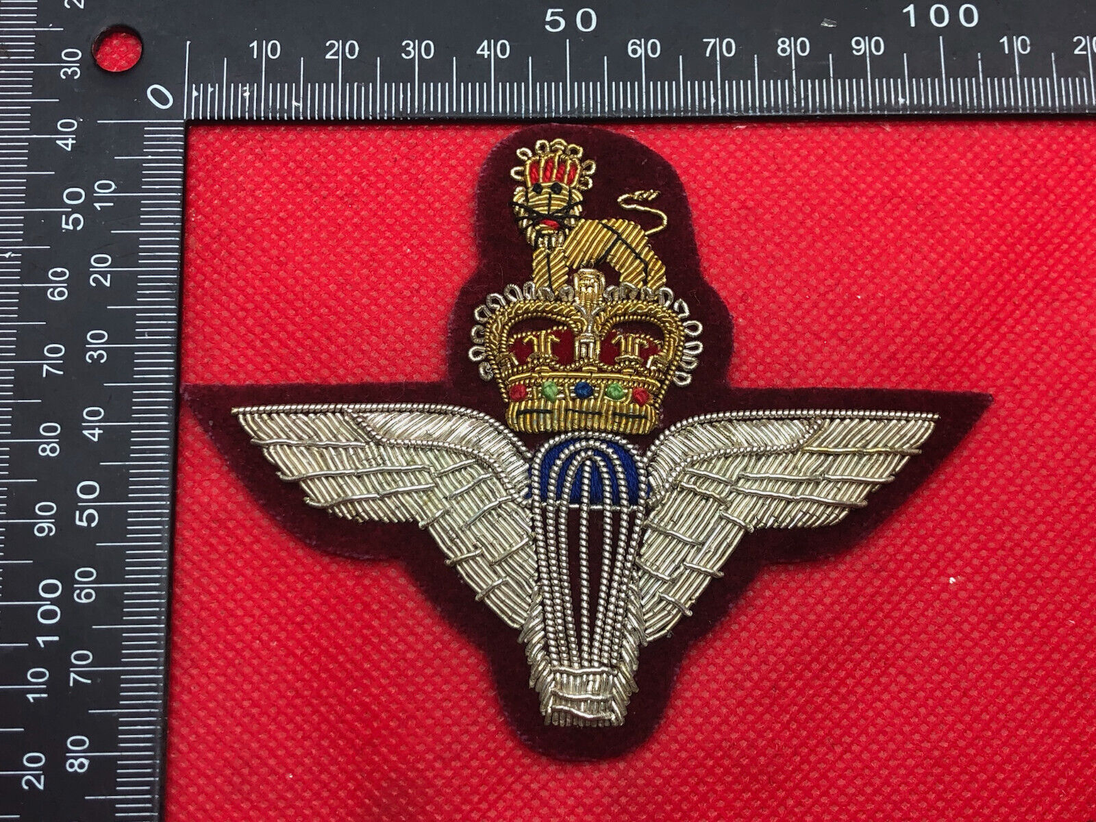 British Army Bullion Embroidered Blazer Badge - Parachute Regiment - The Militaria Shop