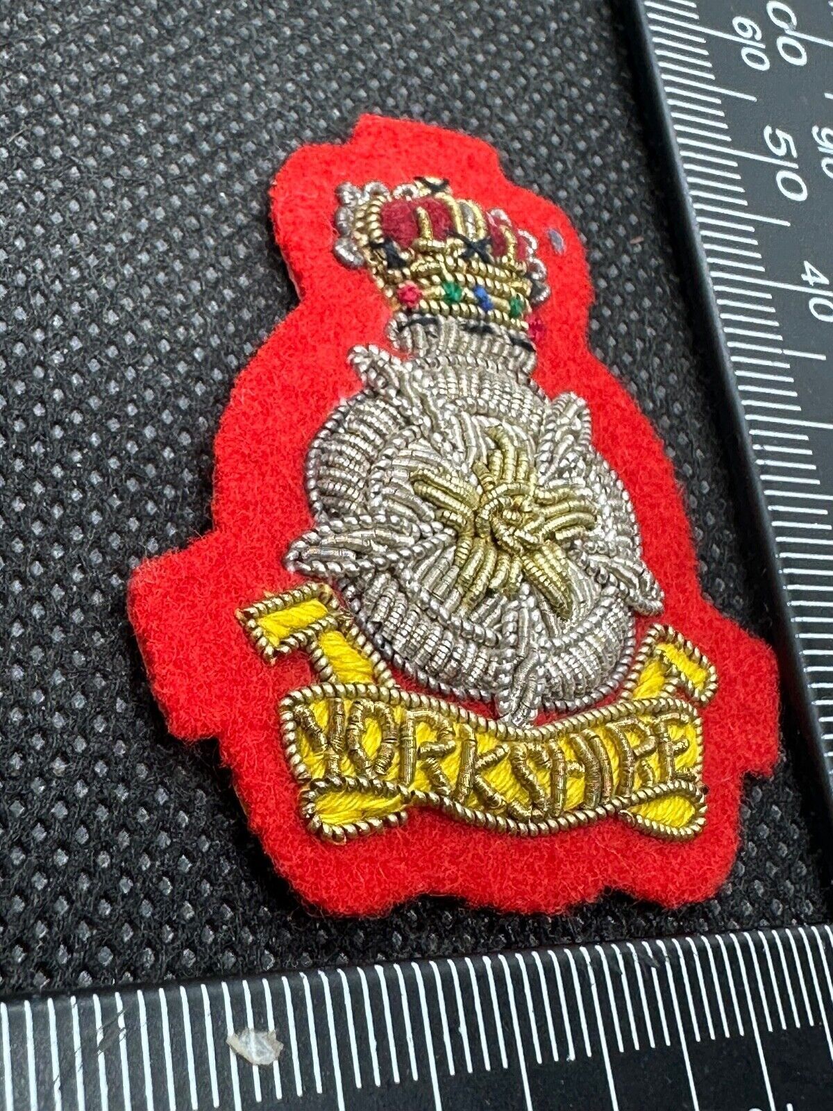 British Army Yorkshire Volunteers Bullion Cap / Beret / Blazer Badge - UK Made - The Militaria Shop