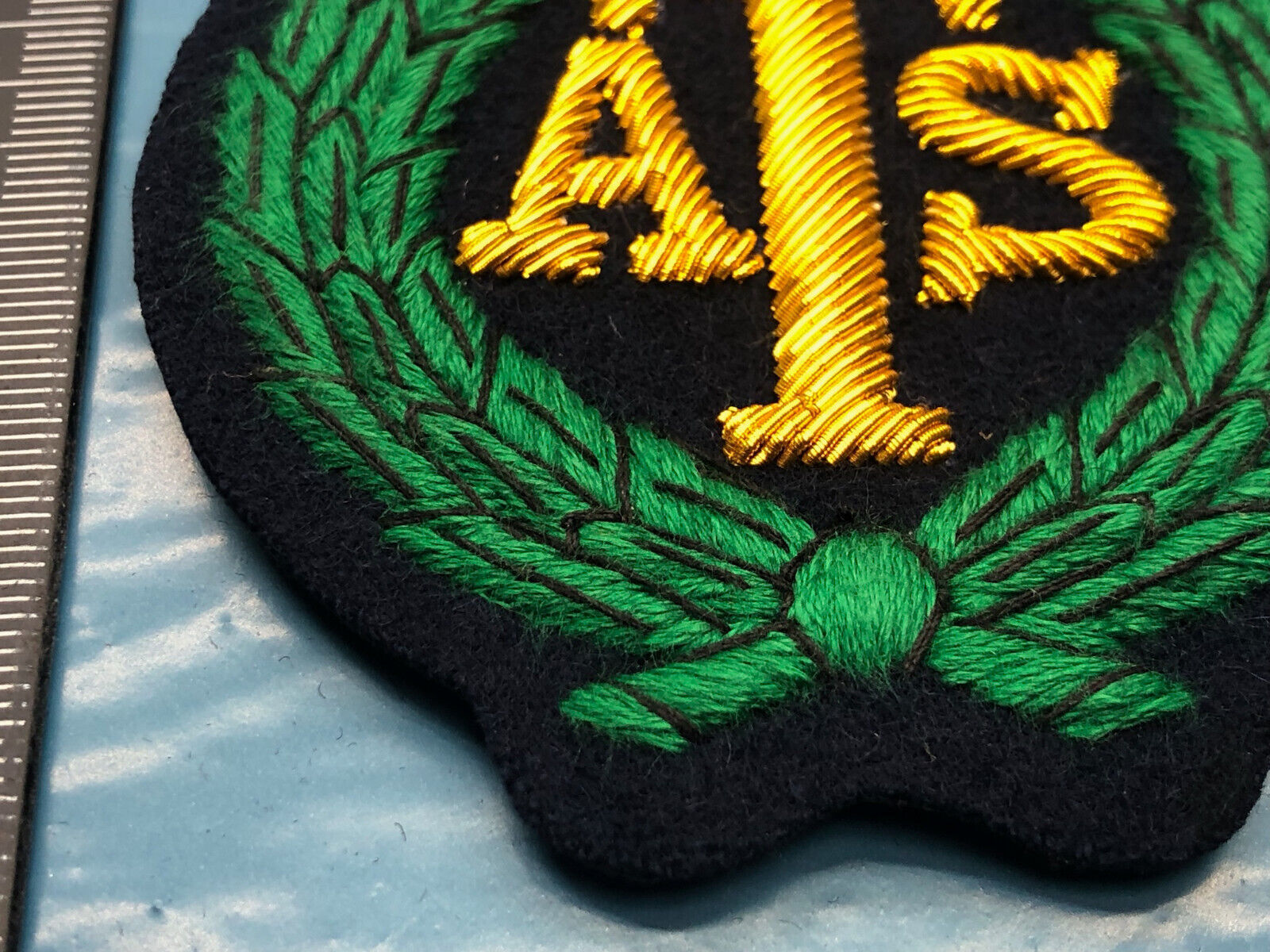 British Army Bullion Embroidered Blazer Badge - ATS Auxillary Territorial Servic - The Militaria Shop