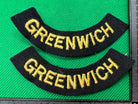 Original WW2 British Home Front Civil Defence Greenwich Shoulder Titles - The Militaria Shop