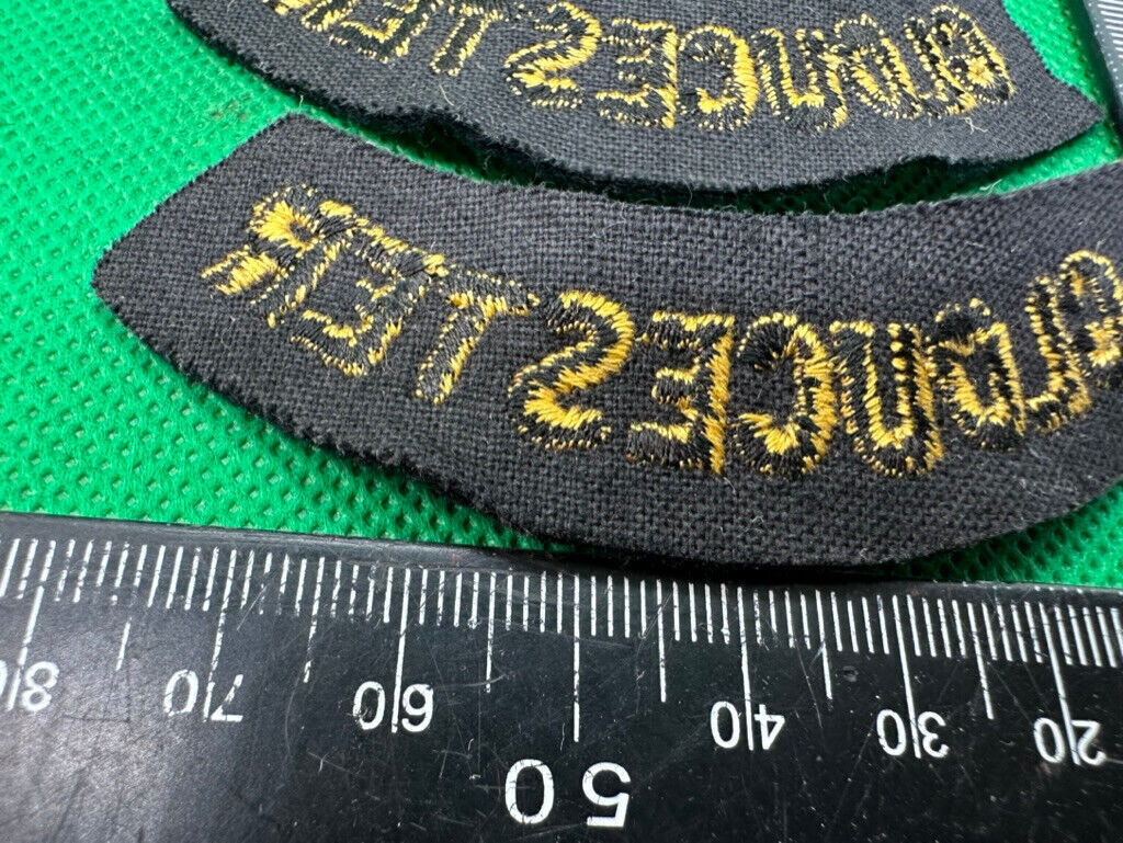 Original WW2 British Home Front Civil Defence Gloucester Shoulder Titles - The Militaria Shop
