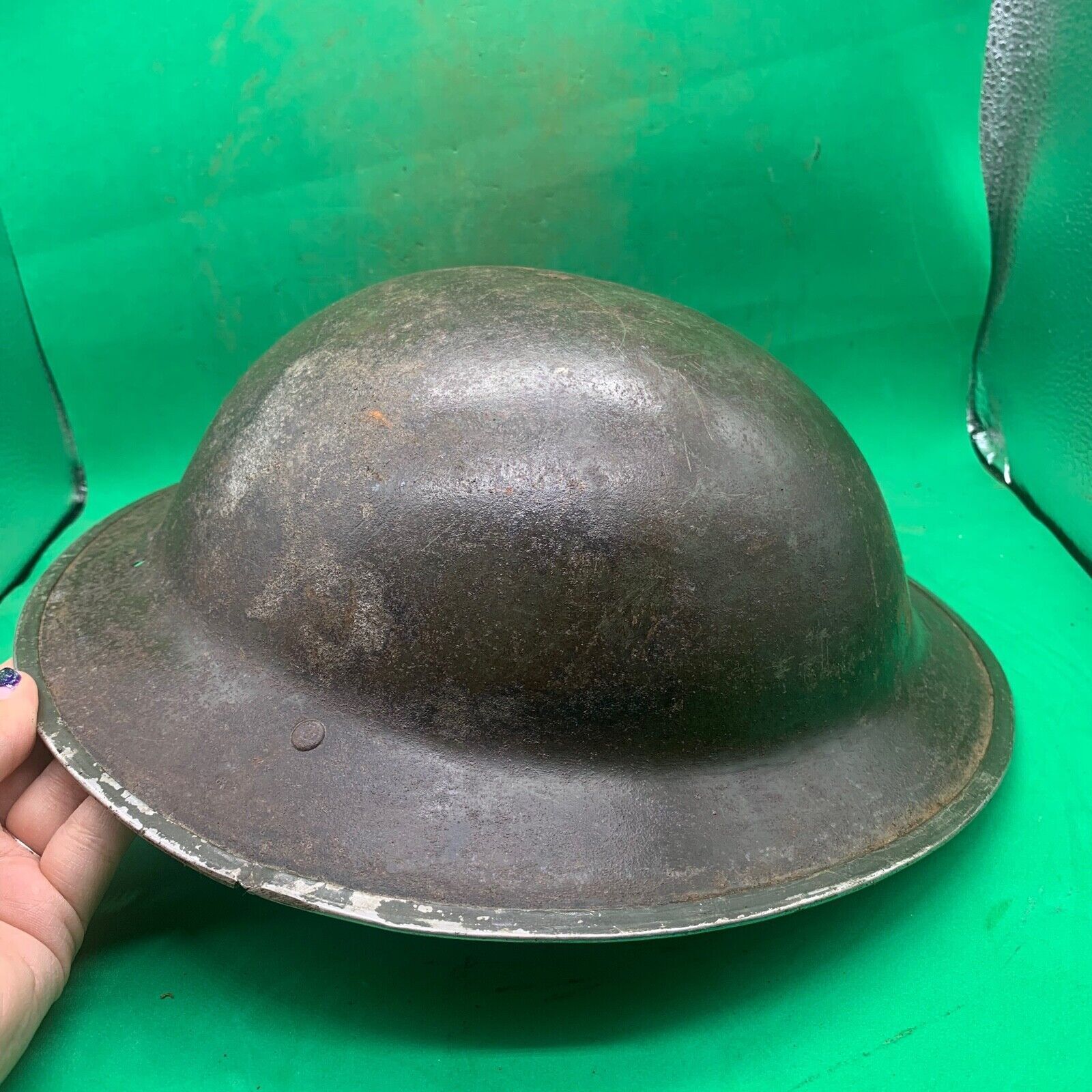 Original WW2 South African Army Mk2 Brodie Helmet - British Style Combat Helmet - The Militaria Shop