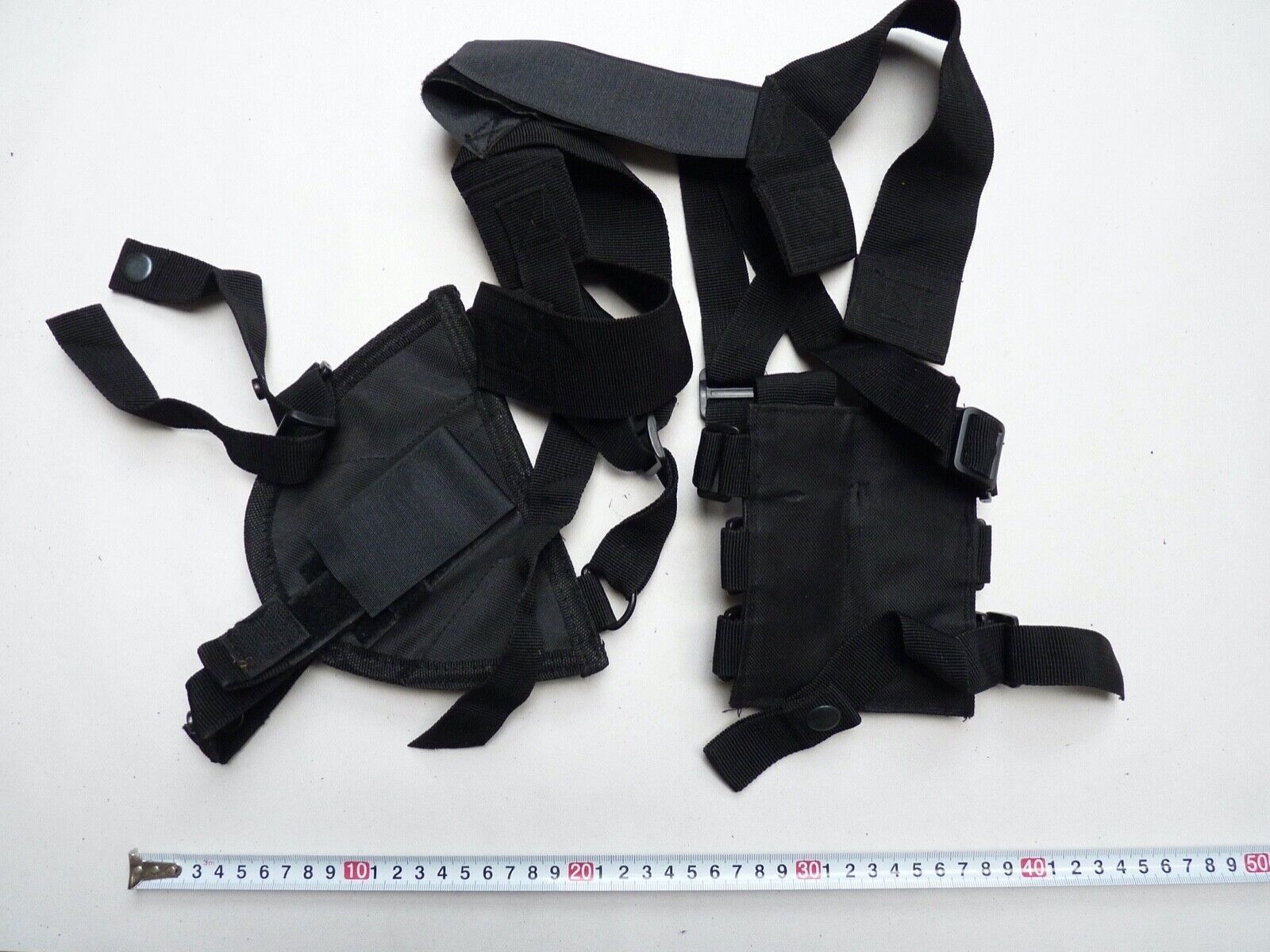 Black Canvass Pistol Shoulder Holster & Mag Pouches - The Militaria Shop