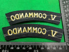 V (5th) Commando British Army Shoulder Titles - WW2 Onwards Pattern - The Militaria Shop
