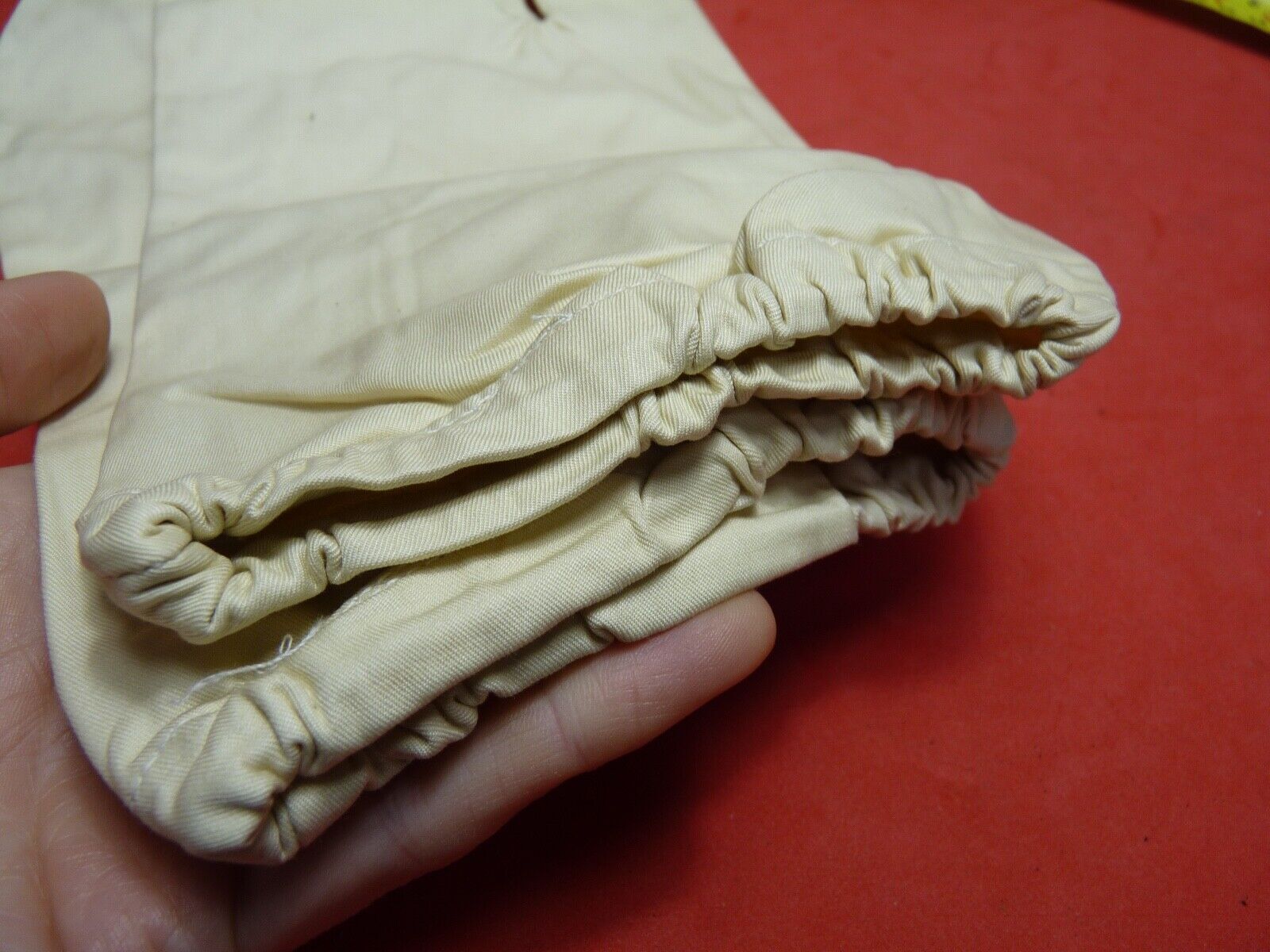 Original WW2 British Army Gunners Winter White Gloves - Dated 1941 - The Militaria Shop