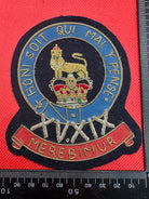British Army Bullion Embroidered Blazer Badge - 15th 19th Hussars - The Militaria Shop