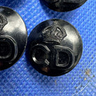 Original British Civil Defence Bakelite 17mm Uniform Buttons - Set of 4 - WW2 - The Militaria Shop