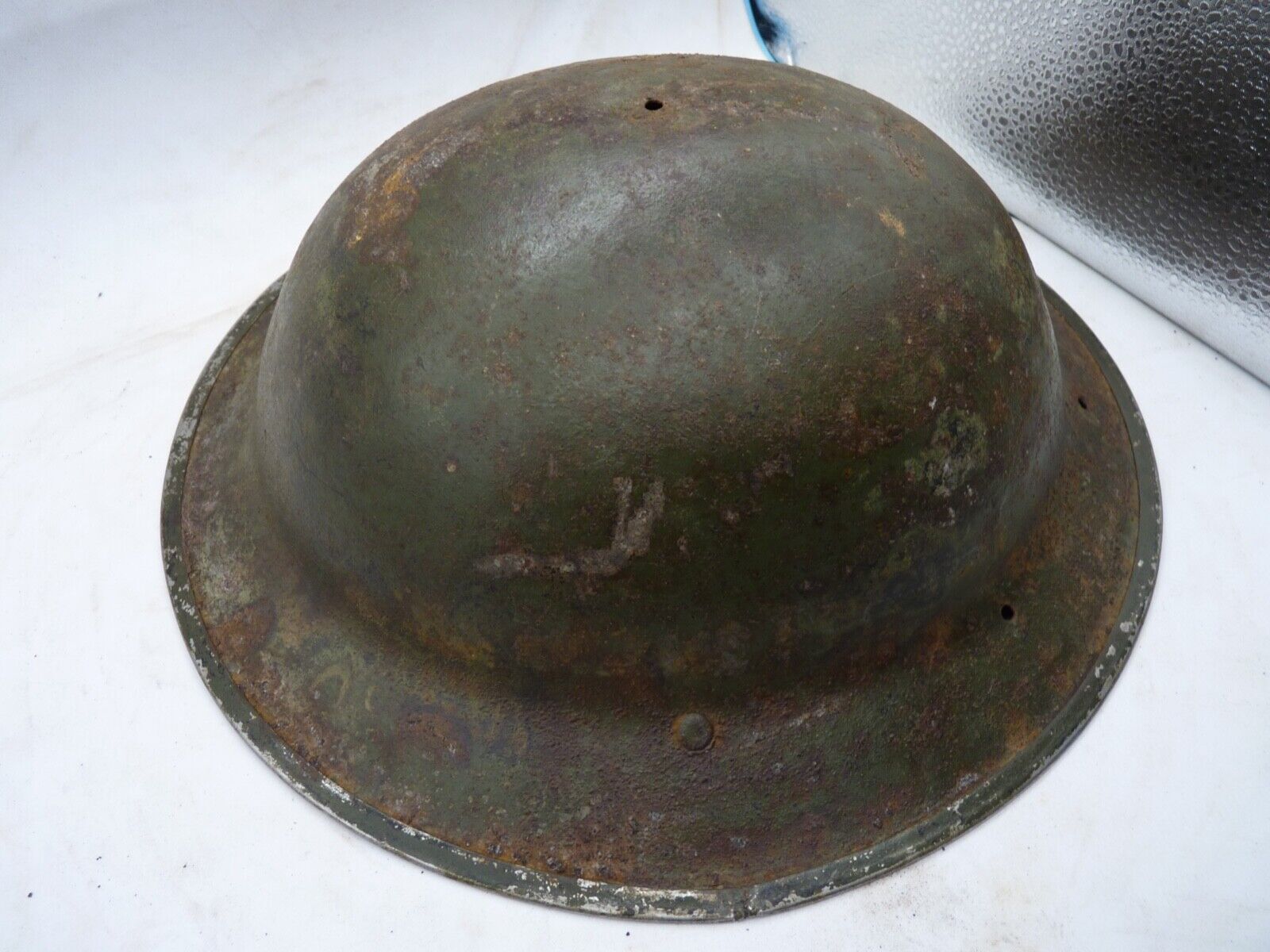 Original WW2 British Style South African Mk2 Army Combat Helmet - The Militaria Shop