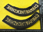 Original WW2 British Home Front Civil Defence Carmarthenshire Shoulder Titles - The Militaria Shop