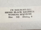British Royal Navy Women's Black Leather Shoes. Brand new unissued. Size 24 - The Militaria Shop