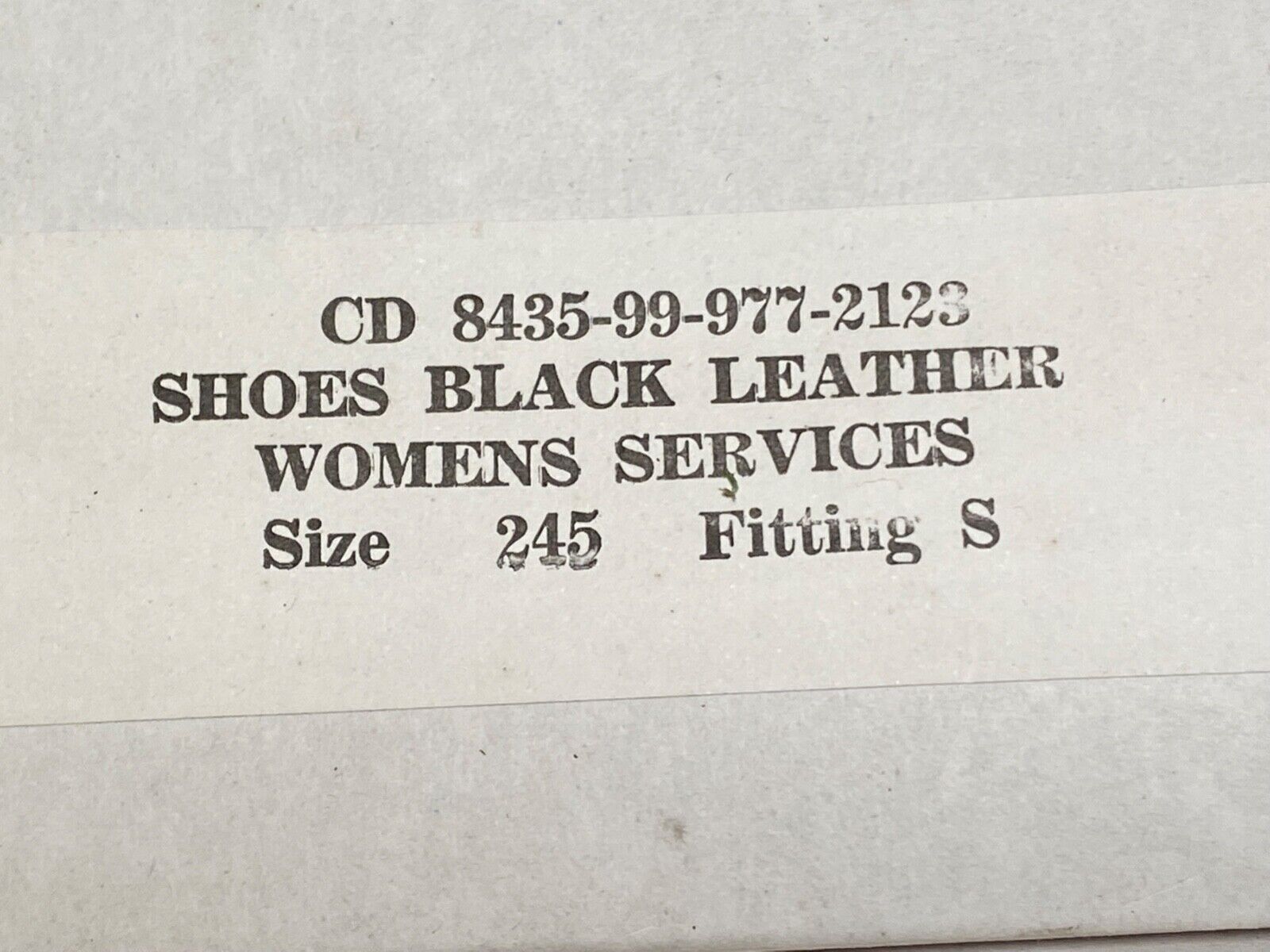 British Royal Navy Women's Black Leather Shoes. Brand new unissued. Size 24 - The Militaria Shop