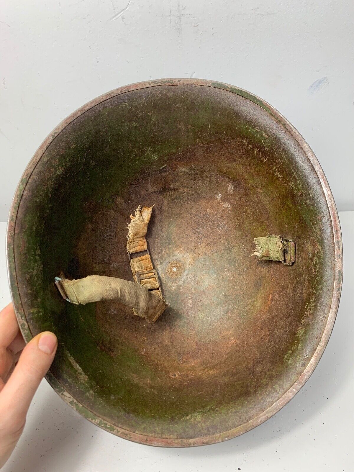 Mk3 Canadian / British Army Original WW2 Turtle Helmet High Rivet - The Militaria Shop