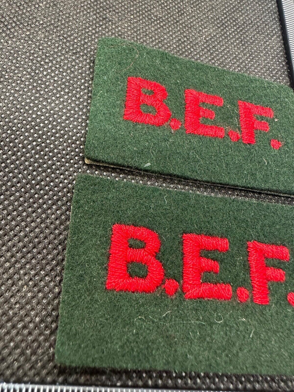 British Expeditionary Force British Army Shoulder Titles - Nice Reproduction - The Militaria Shop