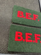 British Expeditionary Force British Army Shoulder Titles - Nice Reproduction - The Militaria Shop