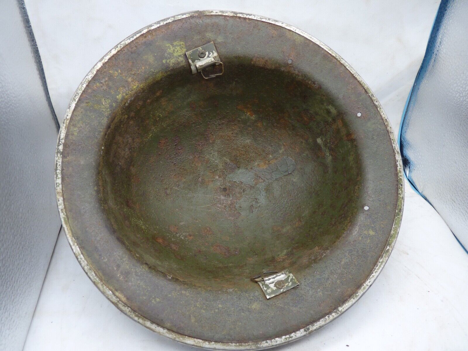 Original WW2 British Style South African Mk2 Army Combat Helmet - The Militaria Shop