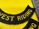 Original WW2 British Home Front Civil Defence West Riding Shoulder Titles - The Militaria Shop