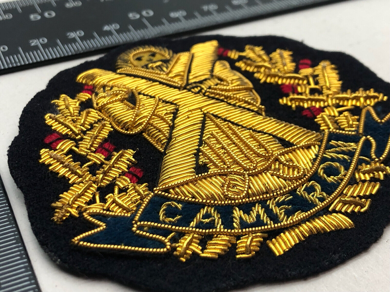 British Army Bullion Embroidered Blazer Badge - Cameron Highlanders - The Militaria Shop