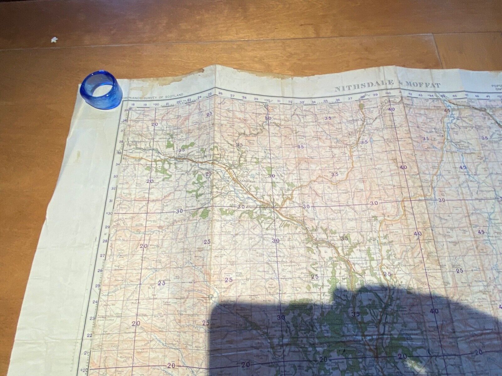 WW2 British Army 1933 MILITARY EDITION General Staff map NITHSDALE & MOFFAT. - The Militaria Shop