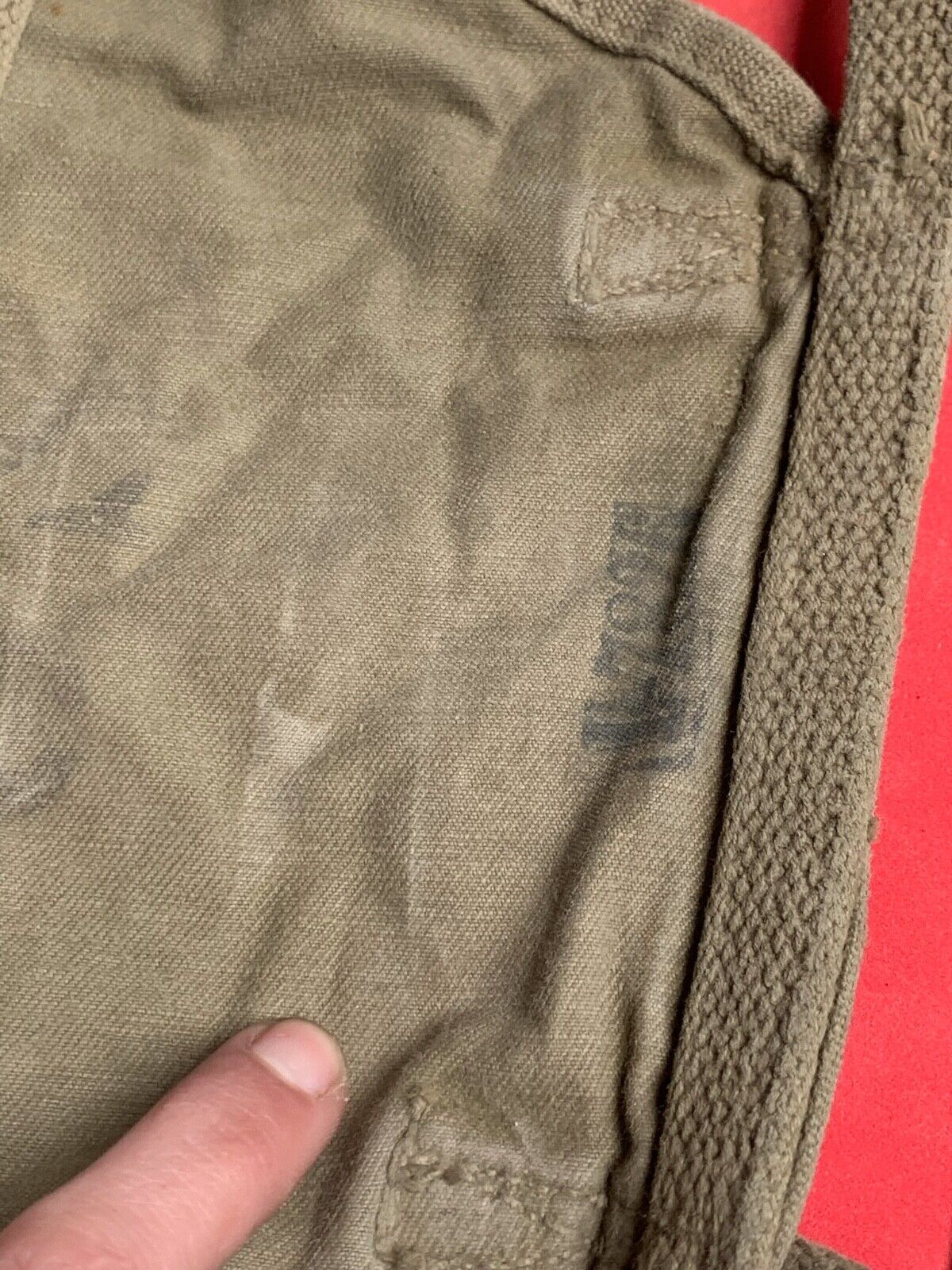 Original WW2 US Army M1928 Haversack Pack Tail - The Militaria Shop