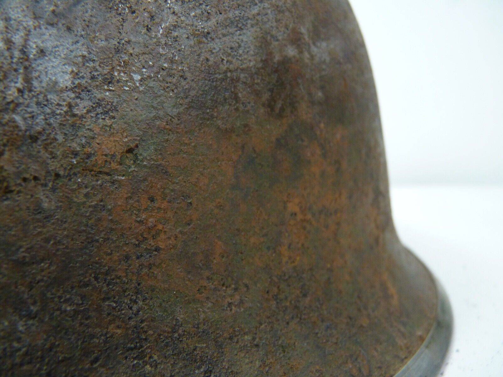 Original WW2 British / Canadian Army Mk3 High Rivet Turtle Army Combat Helmet - The Militaria Shop