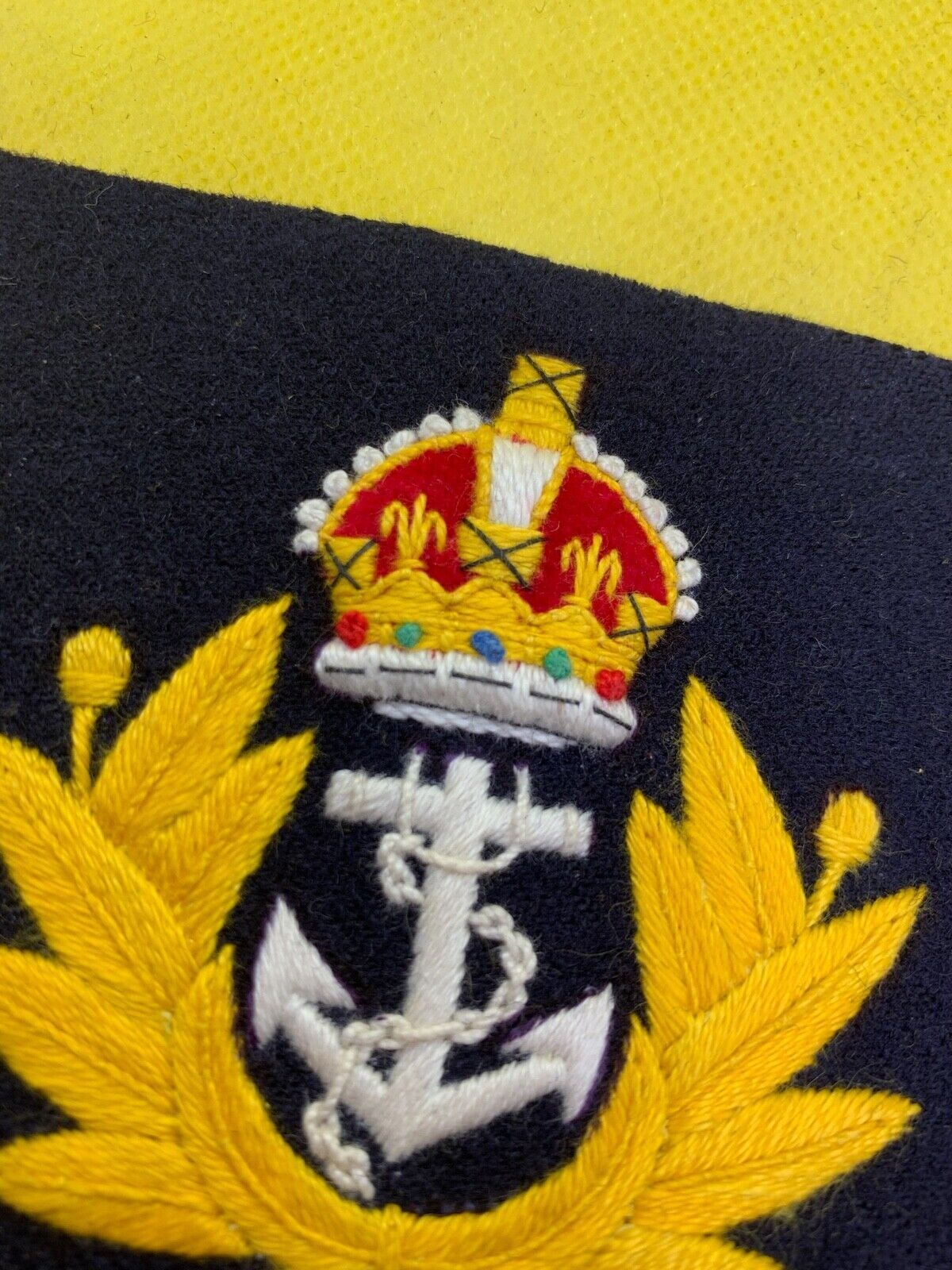 British Royal Navy Embroidered Blazer Badge - The Militaria Shop