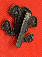 Original British Army Denbighshire Yeomanry Ich Dien Cap Badge - The Militaria Shop