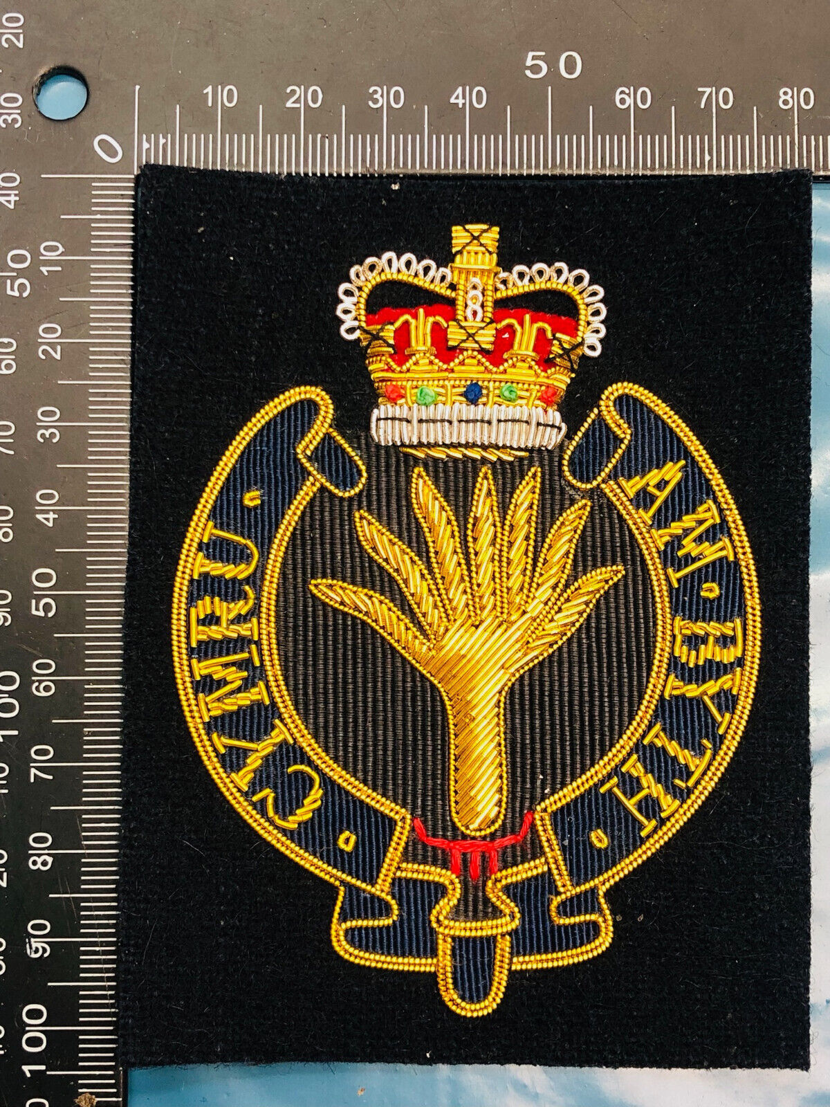 British Army Bullion Embroidered Blazer Badge - Welsh Guards Regiment - The Militaria Shop