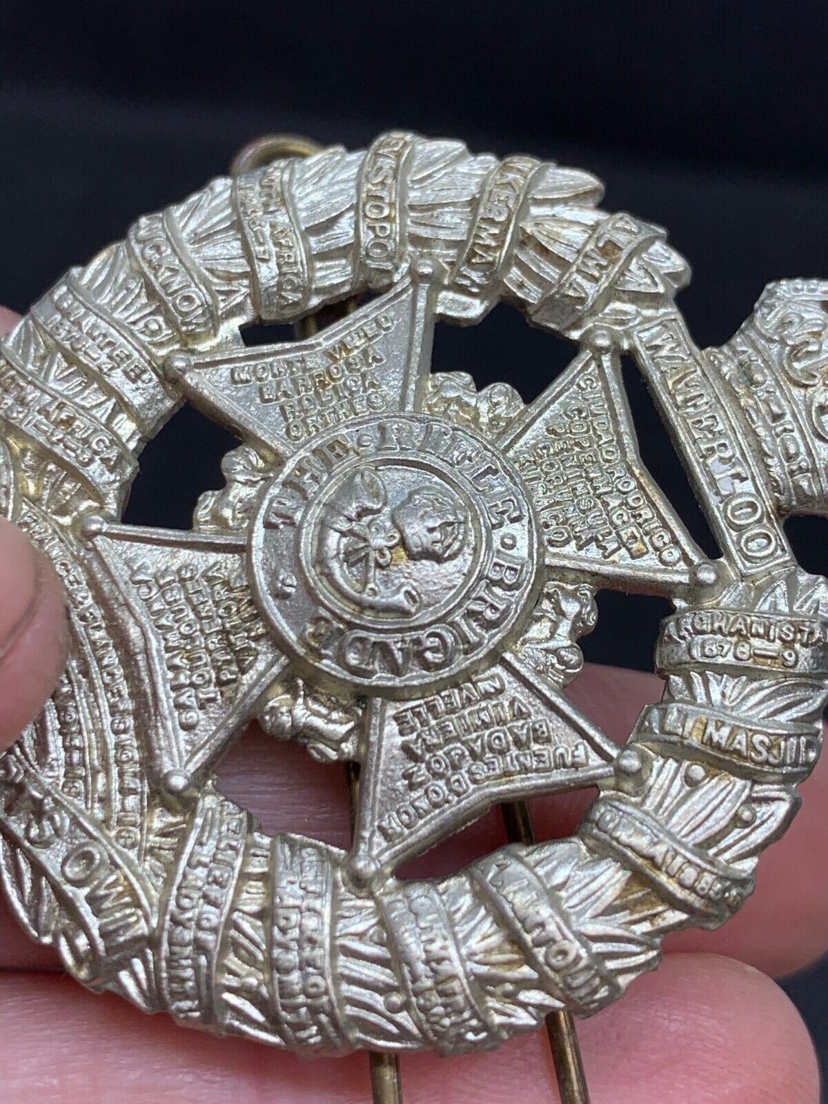Original WW2 British Army Prince Consorts Own Brass Cap Badge - The Militaria Shop