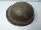 Original WW2 British / Canadian Army Mk3 High Rivet Turtle Army Combat Helmet - The Militaria Shop