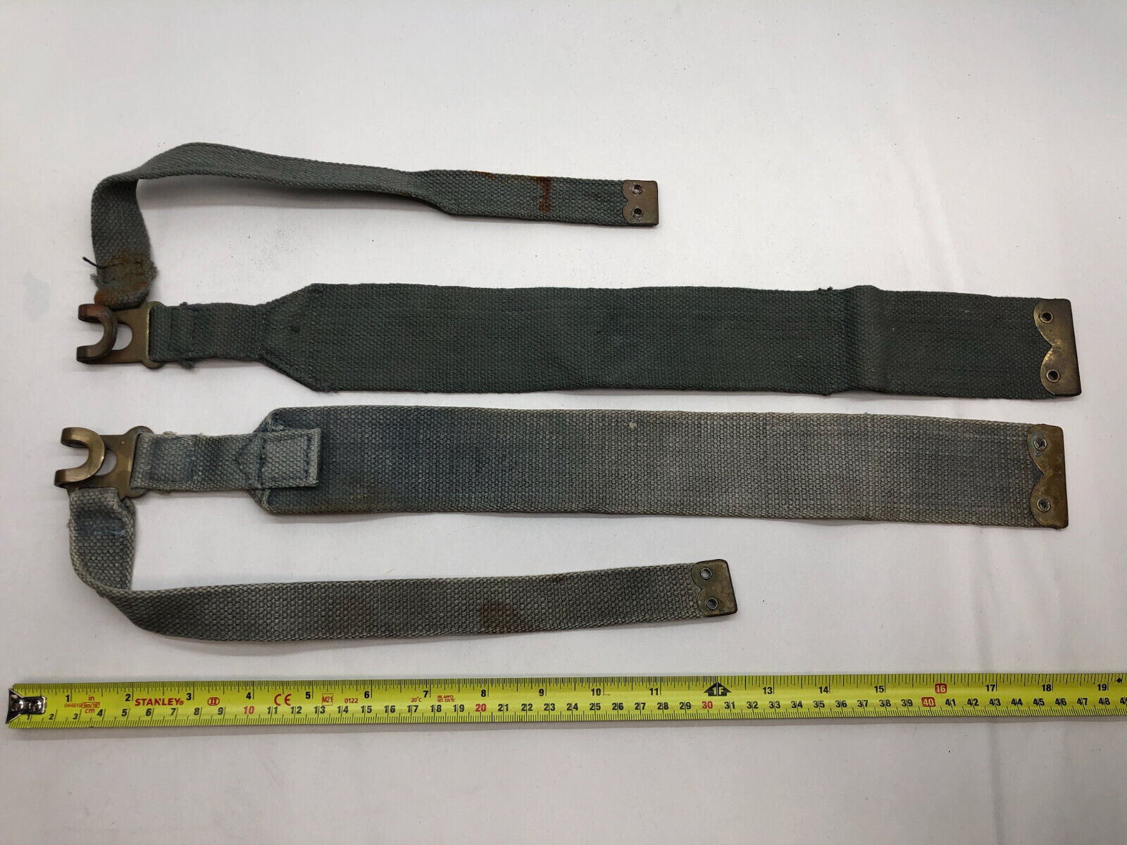 Original WW2 British Royal Air Force Blue 37 Pattern L Strap Set - The Militaria Shop