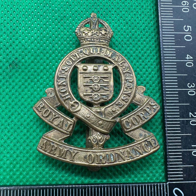 Original WW2 British Army Royal Army Ordnance Corps Cap Badge - The Militaria Shop