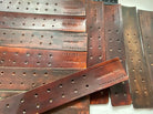 WW2 German Army belt leather fastening strip. Brown leather reproduction. - The Militaria Shop