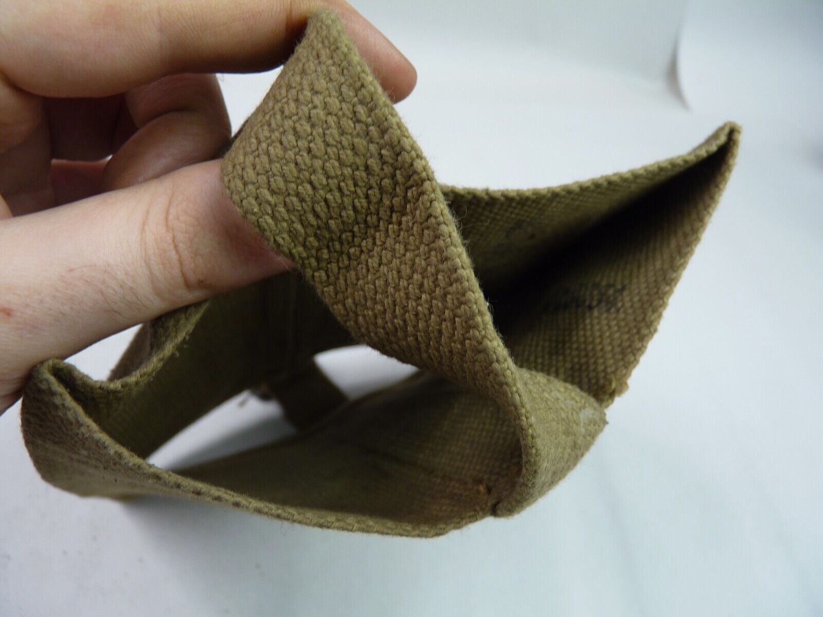 Original WW2 British Army Soldiers Water Bottle Carrier Harness - Dated 1944 - The Militaria Shop