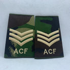 Cadet ACF DPM Rank Slides / Epaulette Pair Genuine British Army - NEW - The Militaria Shop