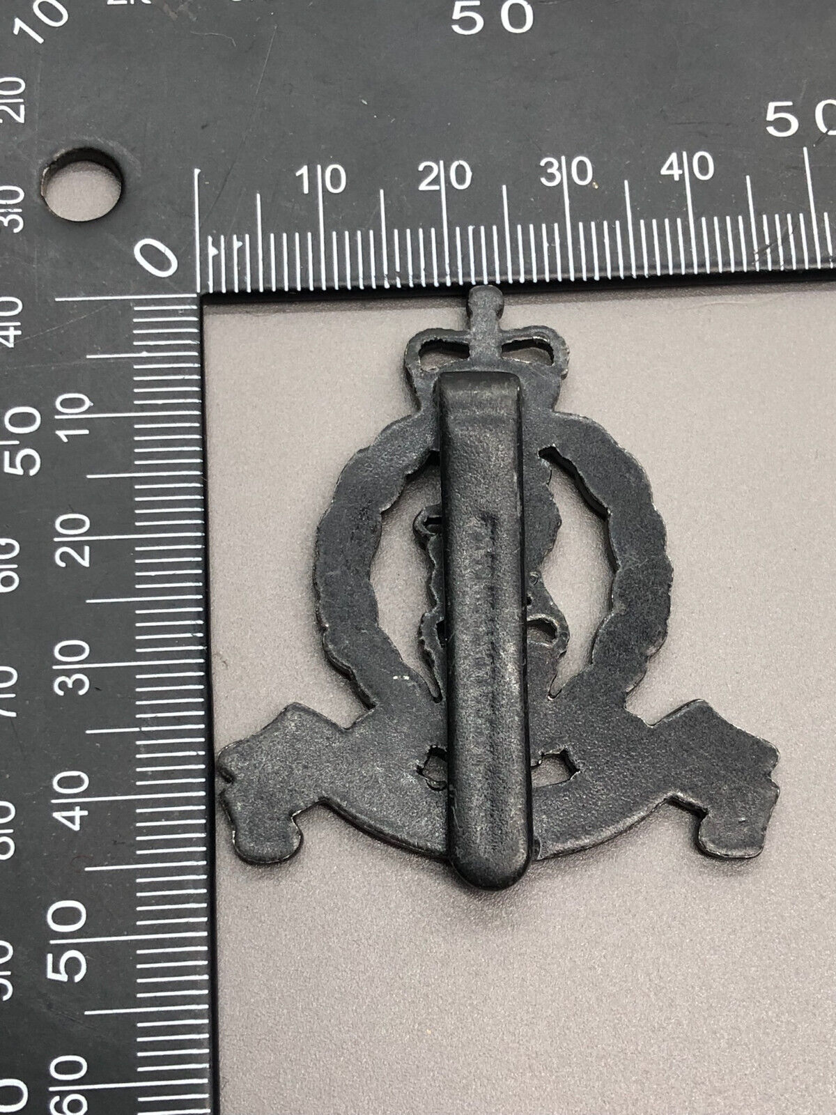 Genuine British Army Blackened Adjutant General's Corps Cap Badge - The Militaria Shop