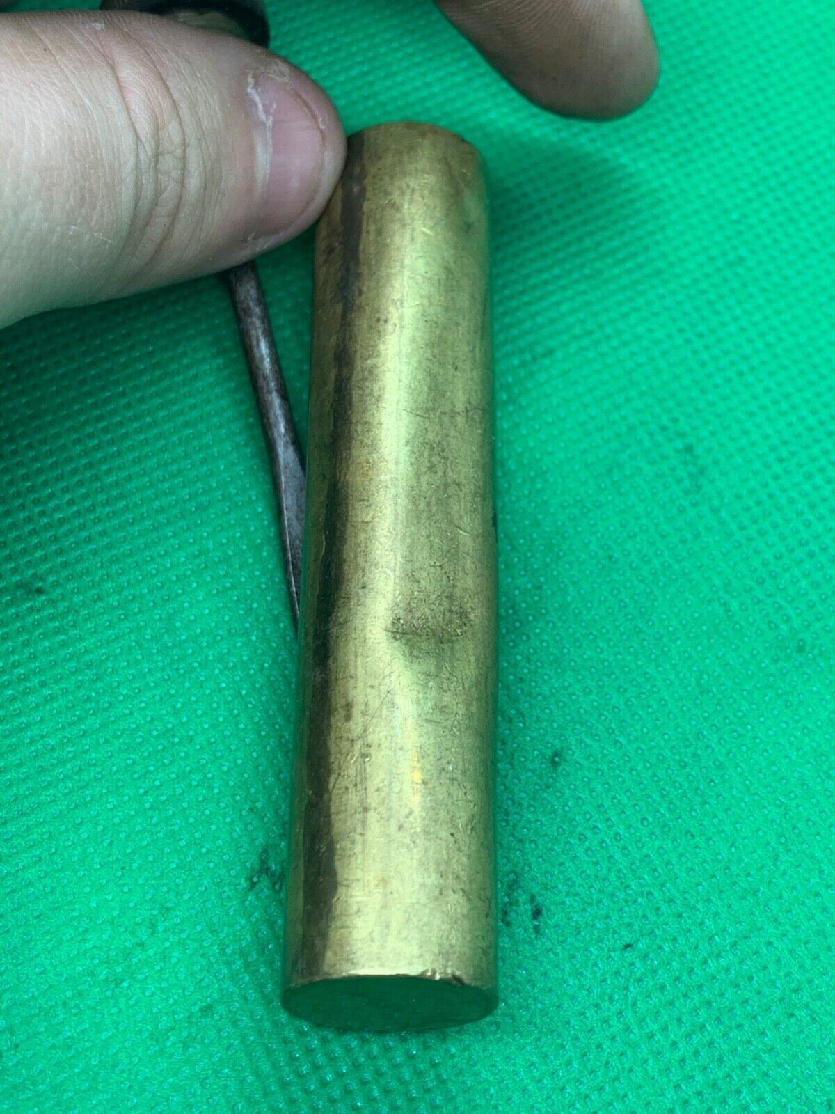 Original WW1 / WW2 British Army SMLE Lee Enfield Rifle Brass Oil Bottle - The Militaria Shop