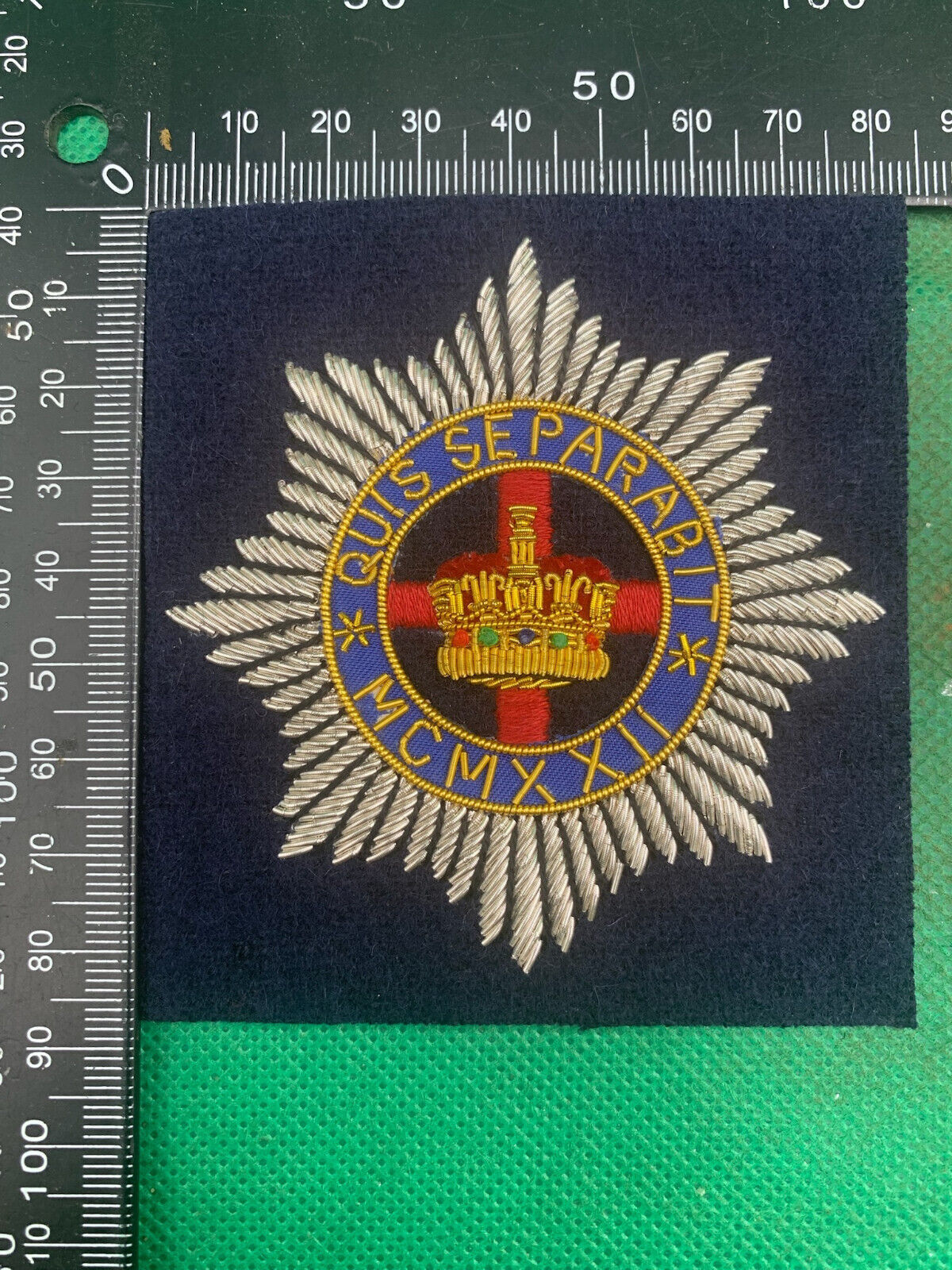 British Army Bullion Embroidered Blazer Badge - 4th 7th Royal Dragoon Guards - The Militaria Shop